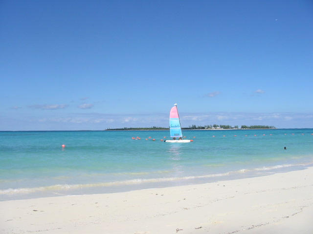 Sailing in Nassau, Bahamas
