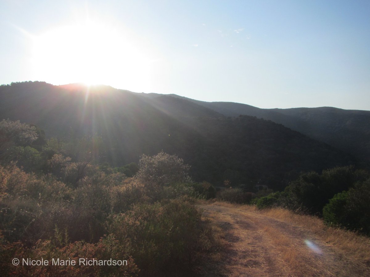 Sunset on the mountain