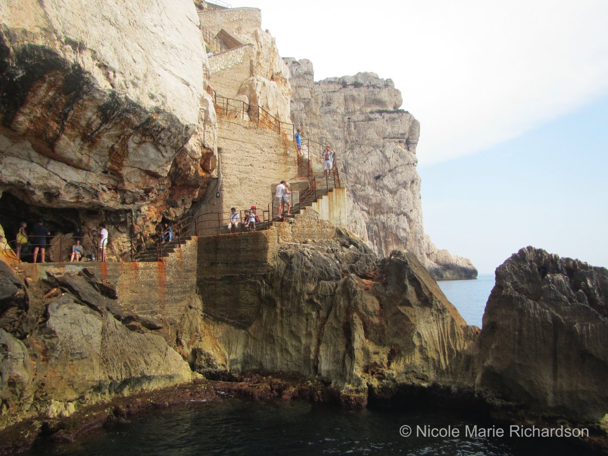 Stairs to Grotta di Nettuno
